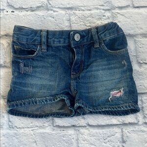 GAP Kids Distressed Blue Denim Shorts